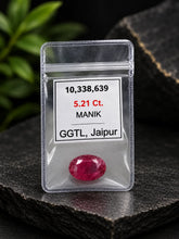 African Ruby (Manik) 5.21 Ct | GGTL Certified