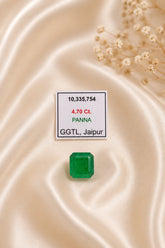 Natural Zambian Emerald 4.70 Ct (Panna) - Rectangle Mixed - GGTL Certified