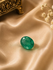 Natural Zambian Emerald 6.08 Ct (Panna) - Oval Mixed - No Heat No Treatment - GGTL Certified