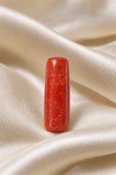 Natural Red Coral (Munga) 4.08 Ratti - Cylindrical Mixed - GGTL Certified