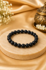 Black Beaded Bracelet