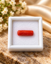 Natural Red Coral (Munga) 4.18 Ratti - Cylindrical Mixed - GGTL Certified