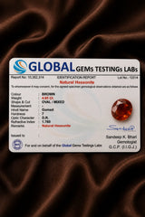 Hessonite (Gomed) 4.95 Ct