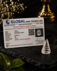 Crystal Shree Yantra 12.2 Gms | GGTL Certified | Report 77705562
