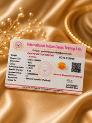 Yellow Sapphire (Pukhraj) 6.00 Ct