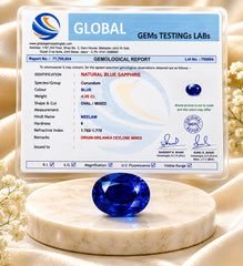 Blue Sapphire (Neelam) 4.05 Ct
