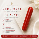 Red Coral Long 5 Carat