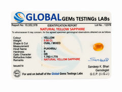 Yellow Sapphire 5 Carat