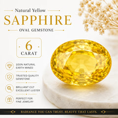 Yellow Sapphire 6 Carat