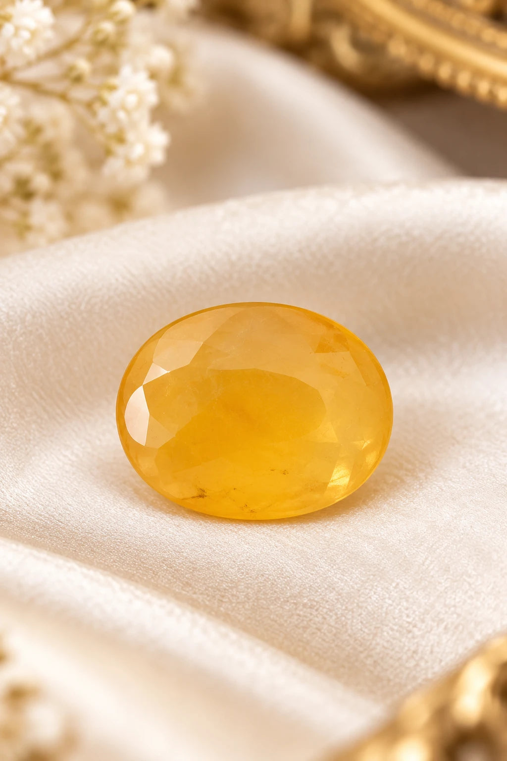 Yellow Sapphire (Pukhraj) 6.81 Ct