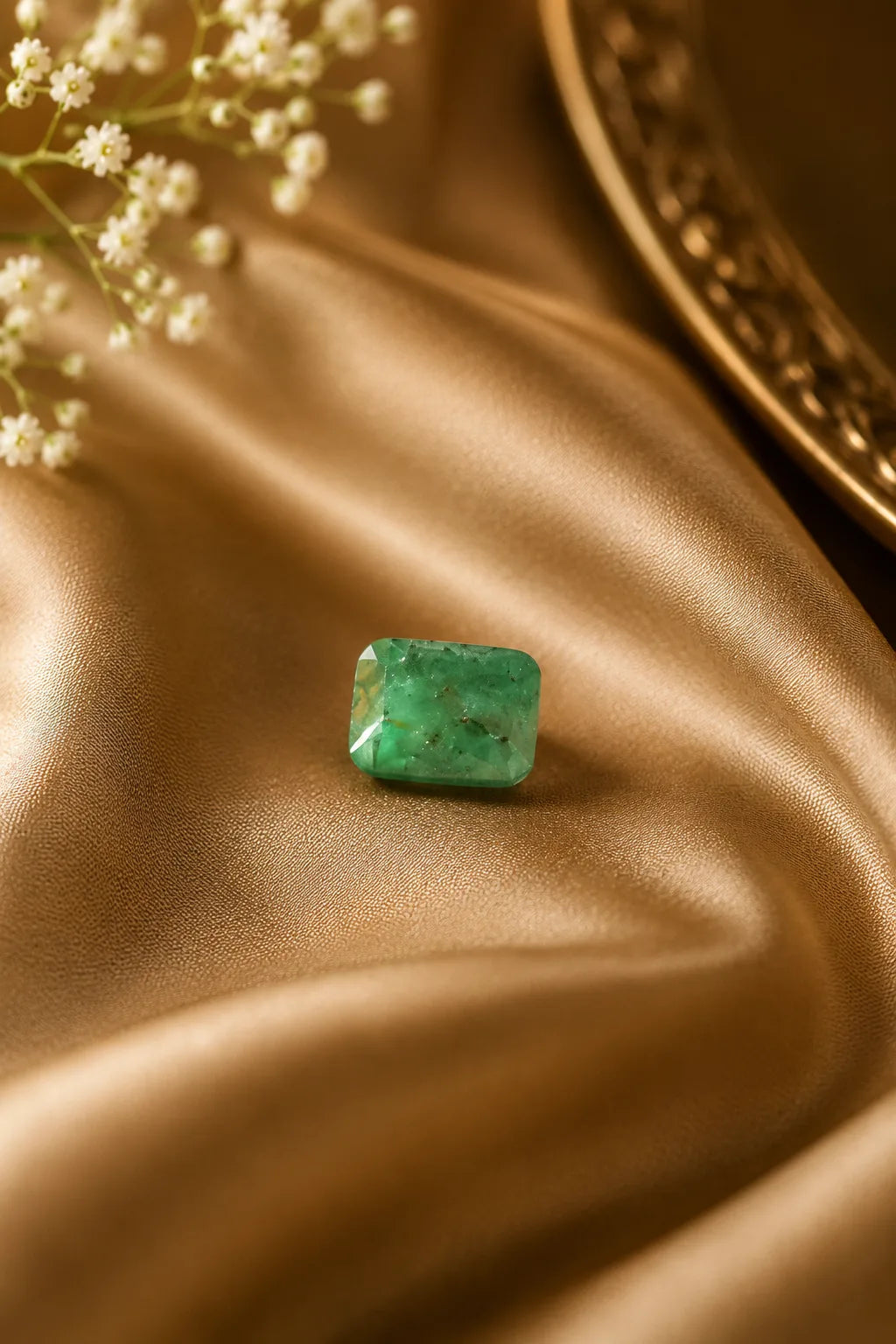 Natural Zambian Emerald 5.72 Ct (Panna) - Cushion Mixed - No Heat No Treatment - GGTL Certified