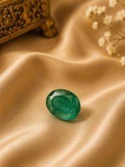 Natural Zambian Emerald 3.88 Ct (Panna) - Oval Mixed - GGTL Certified