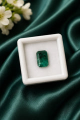 Natural Zambian Emerald 4.01 Ct (Panna) - Square Mixed - GGTL Certified