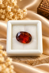 Natural Hessonite Gomed 7.10 Ct - Oval Mixed - IIGTL Certified