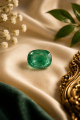 Natural Zambian Emerald 7.55 Ct (Panna) - Oval Mixed - GGTL Certified
