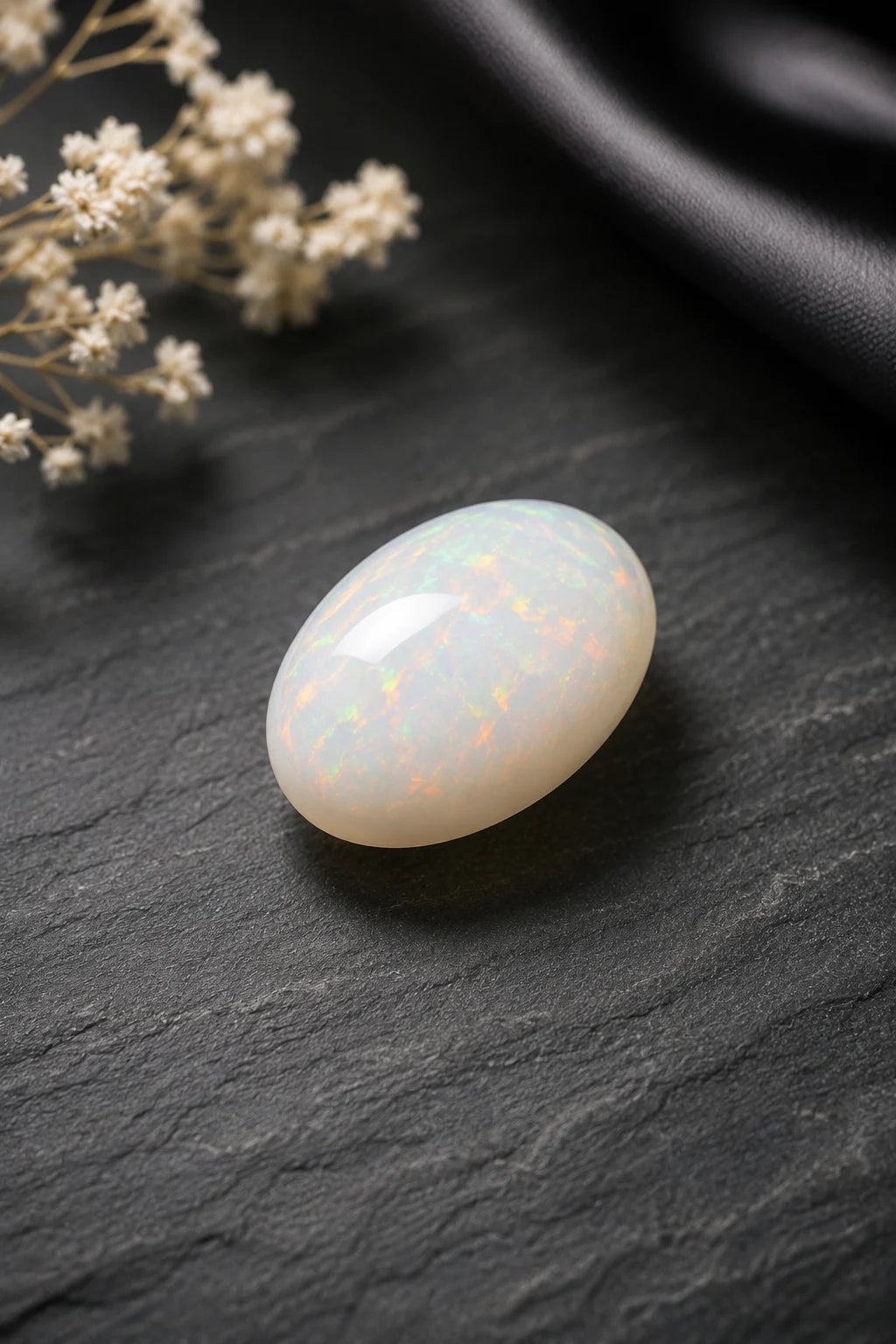 White Opal 3.94 Ct