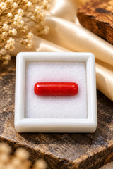 Natural Red Coral (Munga) 4.46 Ratti - Cylindrical Mixed - GGTL Certified