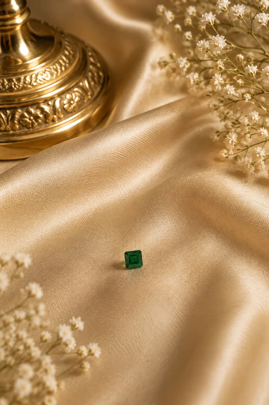 Natural Zambian Emerald 2.30 Ct (Panna) - Square Mixed - GGTL Certified