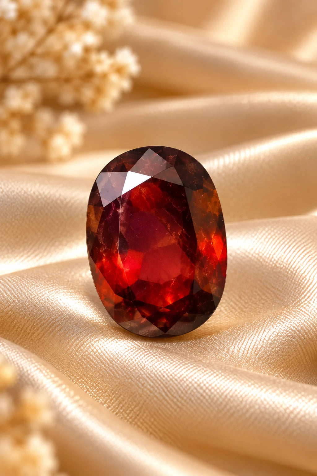 Natural Hessonite Gomed 7.85 Ct - Oval Mixed - IIGTL Certified