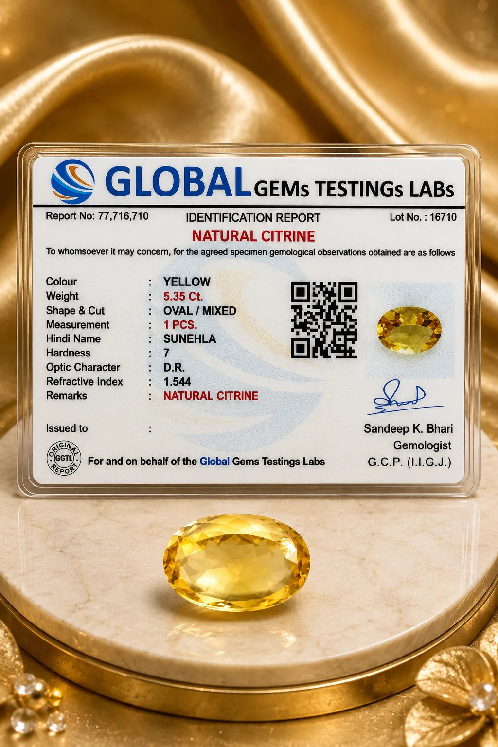 Citrine 5.35 Ct