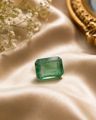 Natural Zambian Emerald 5.75 Ct (Panna) - Square Mixed - GGTL Certified