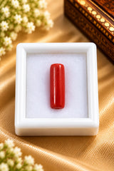 Natural Red Coral (Munga) 4.20 Ratti - Cylindrical Mixed - GGTL Certified