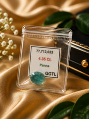 Natural Zambian Emerald 4.35 Ct (Panna) - Oval Mixed - No Heat No Treatment - GGTL Certified