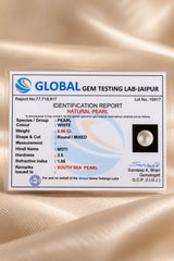 Natural South Sea Pearl (Moti) 6.86 Ct - Round Mixed - GGTL Certified