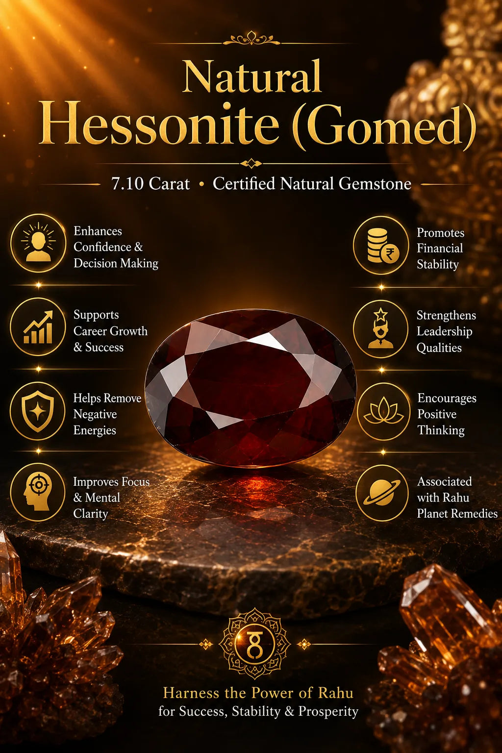 Hessonite (Gomed) 7.10 Ct
