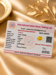 Yellow Sapphire (Pukhraj) 5.05 Ct