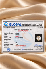 Natural South Sea Pearl (Moti) 6.43 Ct - Round Mixed - GGTL Certified