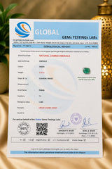 Zambia Emerald (Panna) 3.52 Ct | GGTL Certified | Report 77700172