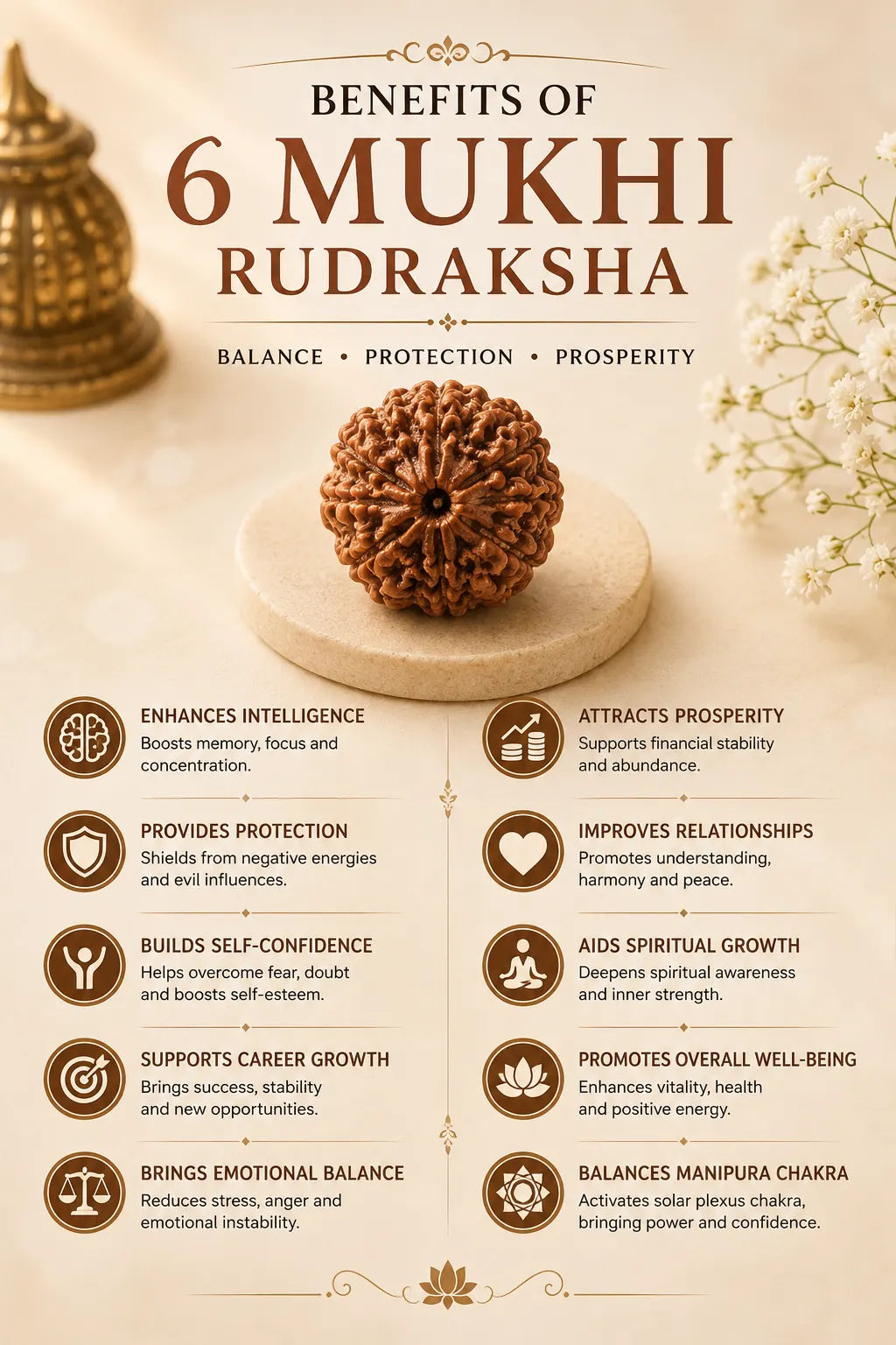 6 Mukhi Rudraksha