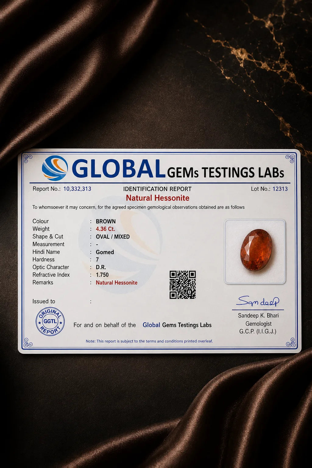 Hessonite (Gomed) 4.36 Ct