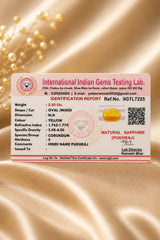 Yellow Sapphire (Pukhraj) 5.50 Ct