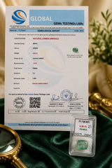 Natural Zambian Emerald 6.50 Ct (Panna) - Cushion Mixed - GGTL Certified