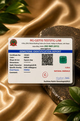 Emerald (Panna) 5.92 Ct | RG-GEMS Certified | Report 183361