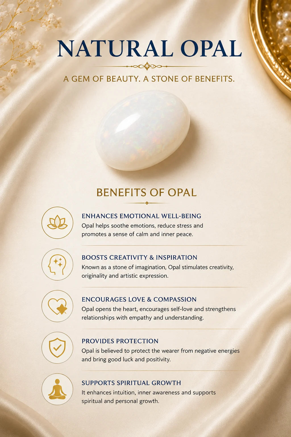 White Opal 3.94 Ct