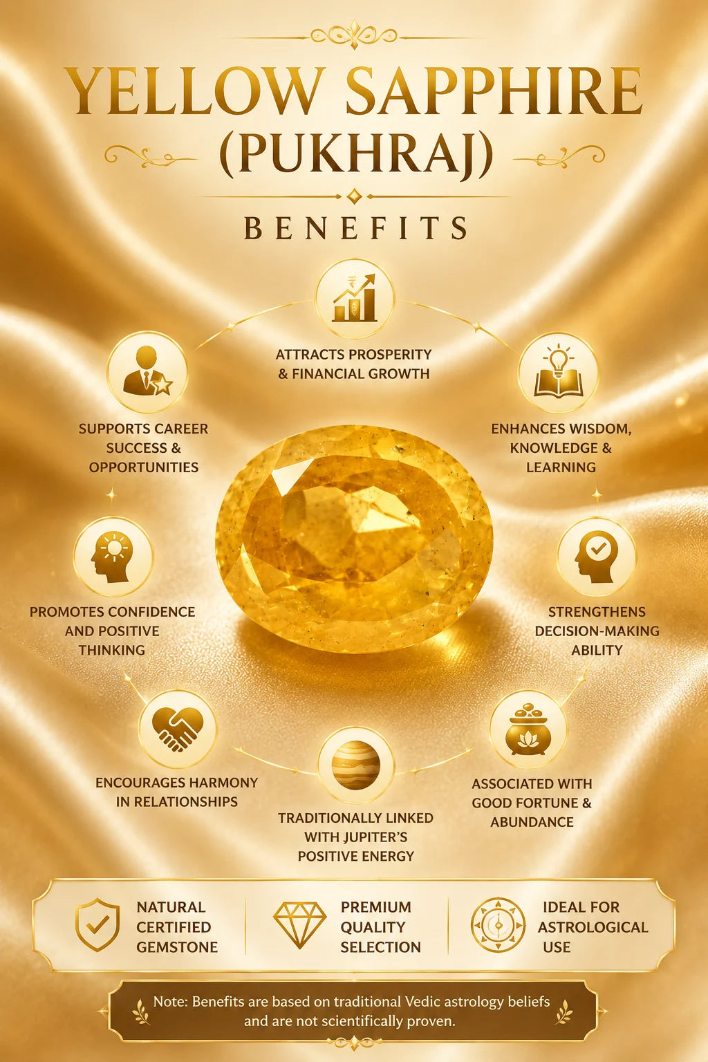 Yellow Sapphire (Pukhraj) 5.08 Ct