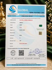 Natural Zambian Emerald 4.52 Ct (Panna) - Square Mixed - GGTL Certified