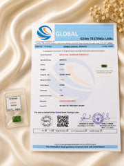 Natural Zambian Emerald 5.70 Ct (Panna) - Square Mixed - No Heat No Treatment - GGTL Certified