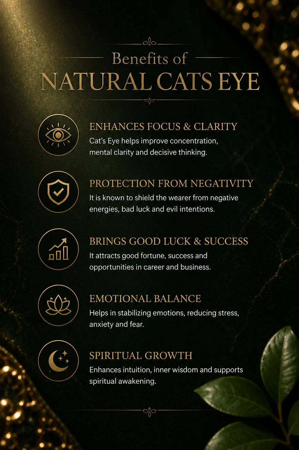 Cat's Eye (Lehsuniya) 4.82 Ct