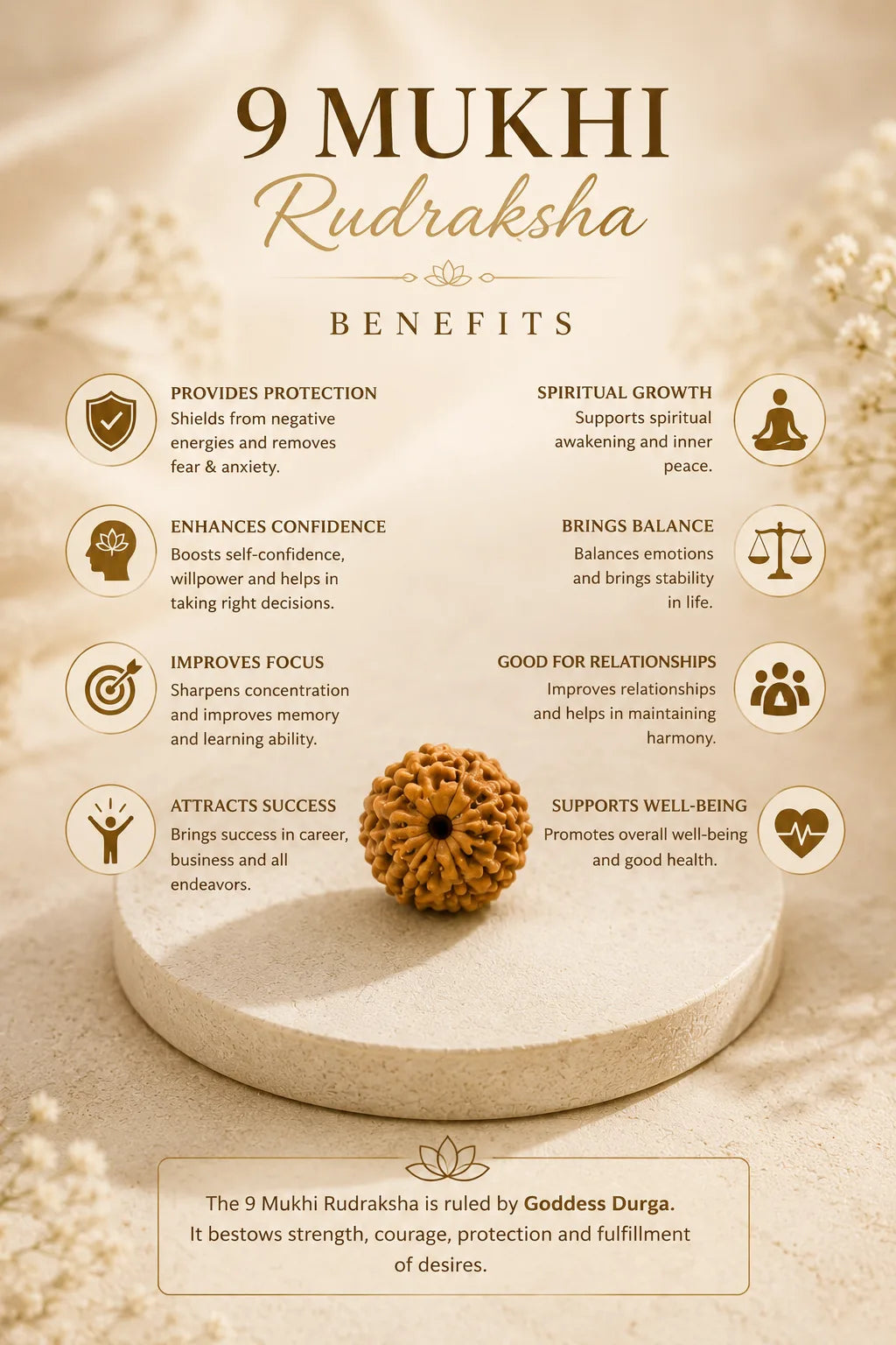 9 Mukhi Rudraksha