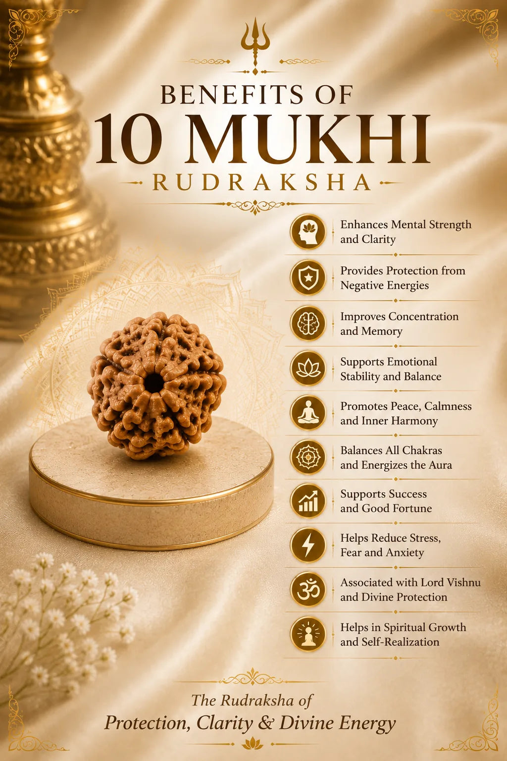 10 Mukhi Rudraksha