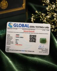 Emerald (Panna) 6.30 Ct | GGTL Certified | Report 77717092