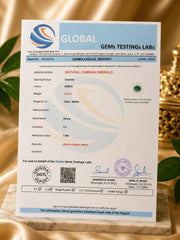 Zambia Emerald (Panna) 3.58 Ct | GGTL Certified | Report 10334710
