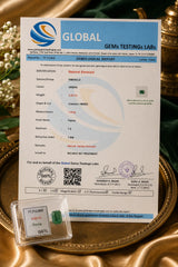 Natural Zambian Emerald 4.25 Ct (Panna) - Cushion Mixed - No Heat No Treatment - GGTL Certified