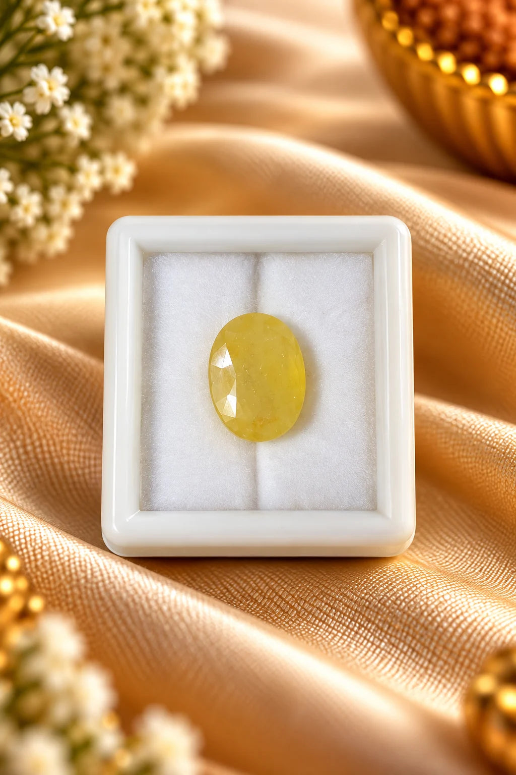 Yellow Sapphire (Pukhraj) 6.92 Ct