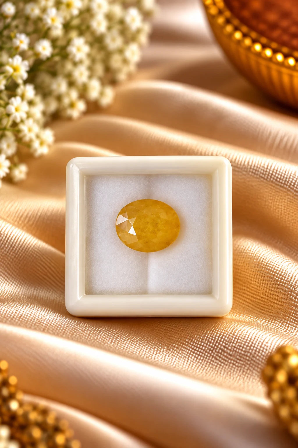 Yellow Sapphire (Pukhraj) 6.17 Ct