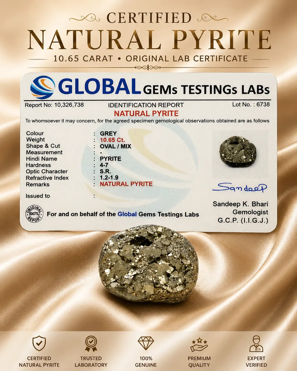 Pyrite 10.65 Ct